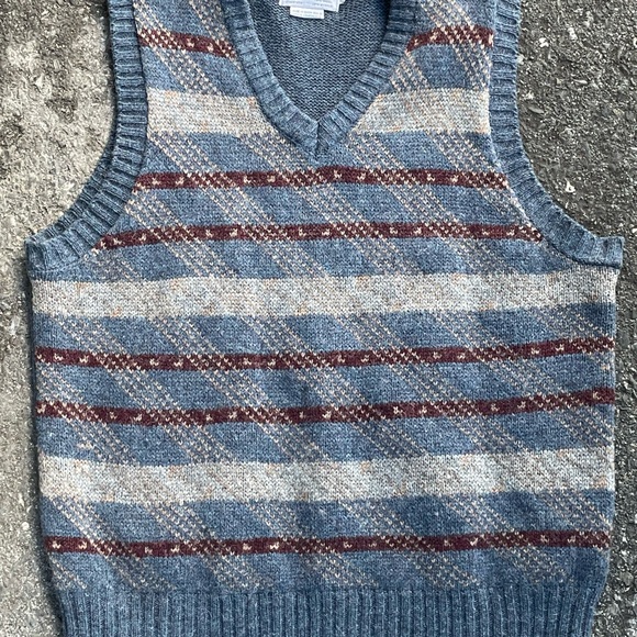 McGregor Other - Vintage McGregor Blue Wool Blend Sweater Vest Size L